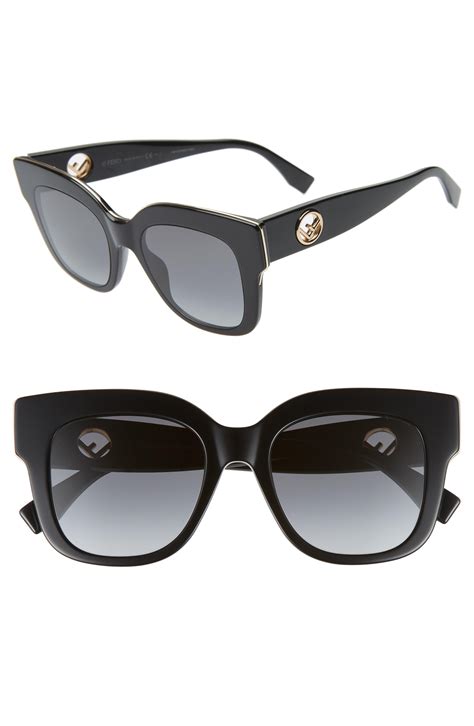 round acetate sunglasses w logo temples fendi sunglasses|Shop Women's Designer Acetate Sunglasses .